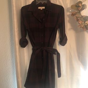 LOFT plaid dress